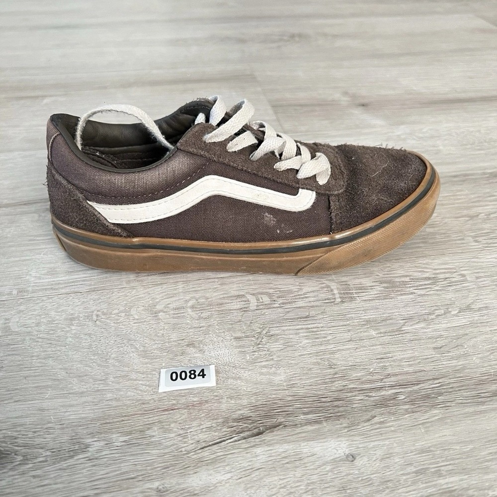 Vans Old Skool Brown Gum Skate Shoes Youth Size 2 Suede Canvas Sneakers